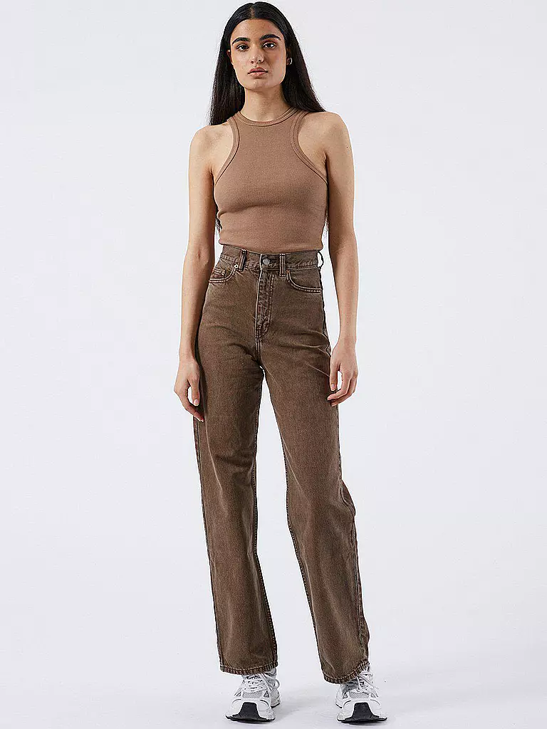 DR.DENIM | Jeans Wide Fit ECHO | Marrone