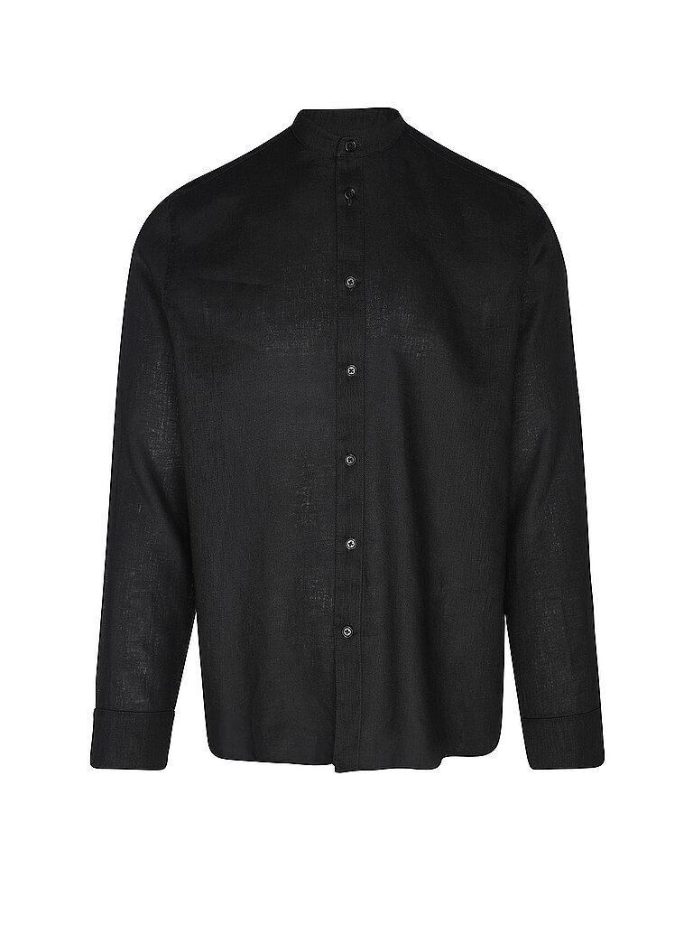 Camicia di lino TALOC nero S