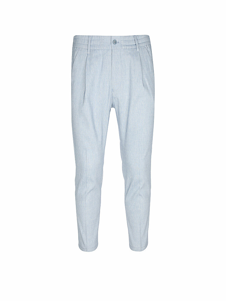 Chino in lino CHASY azzurro 33/L32