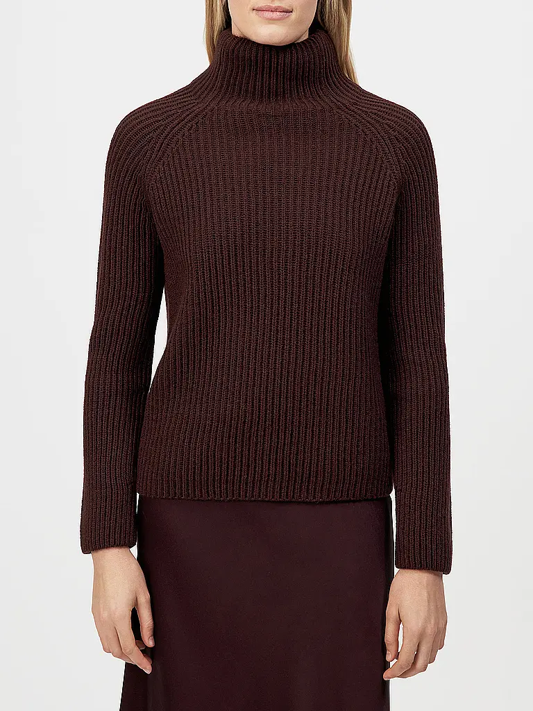 DRYKORN | Pullover ARWEN
Marke: DRYKORN
Farbe: dunkelrot
Kategorien: Moda,Donna
Ärmellänge: Langarm
Material: Poliestere / Poliammide,Lana,Maglia
Kragenform: Collo alto
Musterung: Tinta unita
Passform (Oberbekleidung): Regular
Stil: Pure,Trend
Details: Taglio ra |