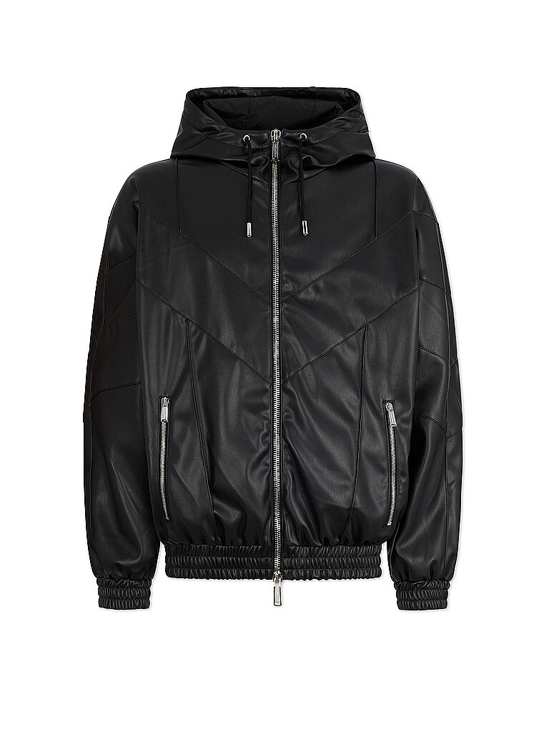 Giacca effetto pelle nero 48