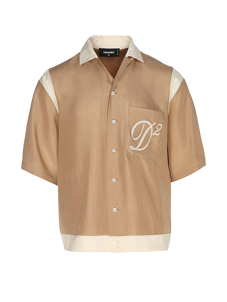 Camicia di seta arancione 52