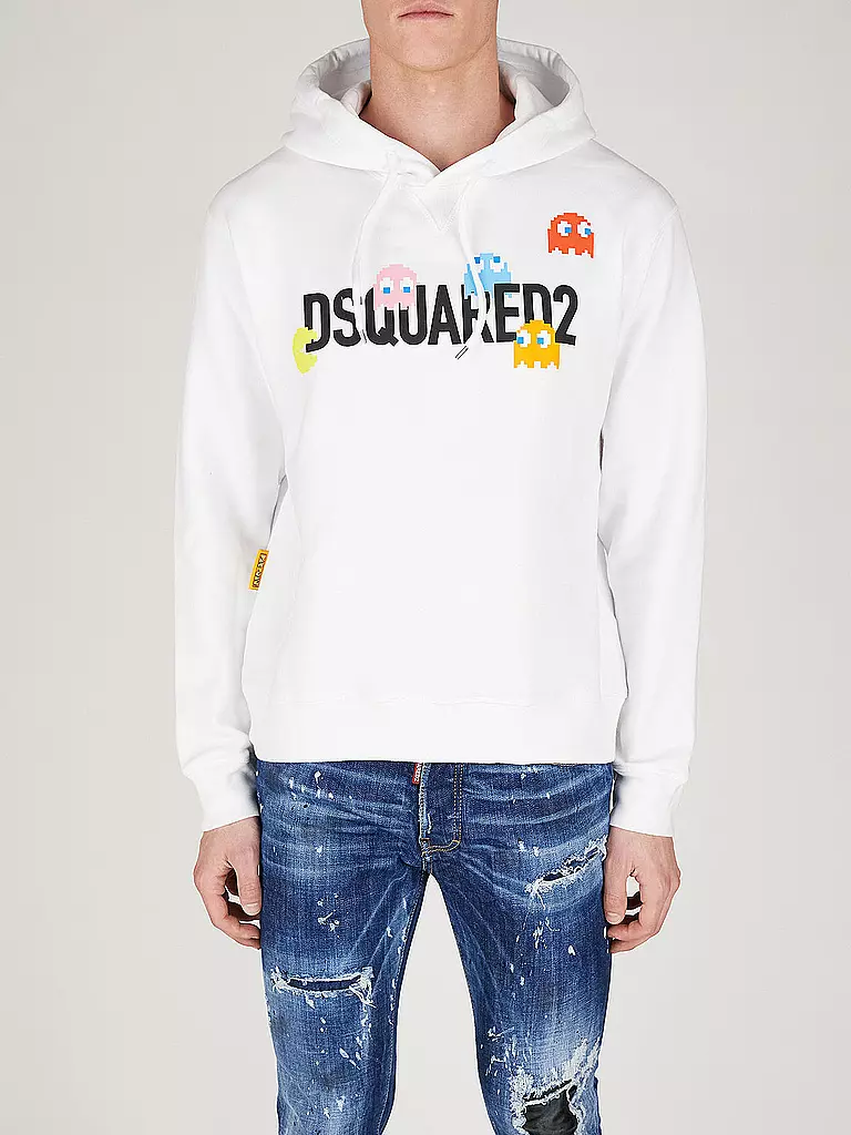 DSQUARED2 | Felpa con cappuccio - Hoodie PACMAN | Bianco