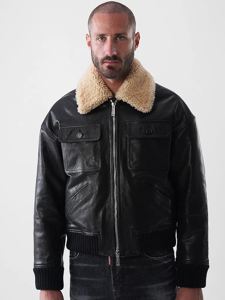 DSQUARED2 | Giacca in pelle AVIATOR | 