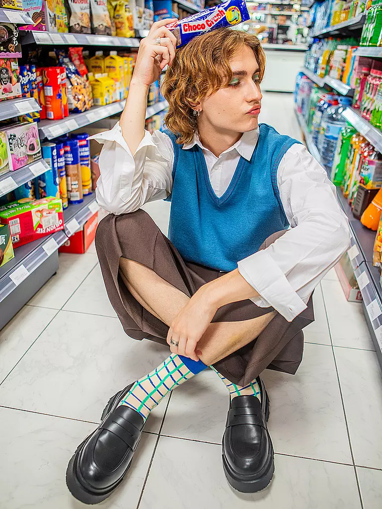 EAT MY SOCKS | Calze 36-45 CHOCO CRUSH rosso rosato marrone | 