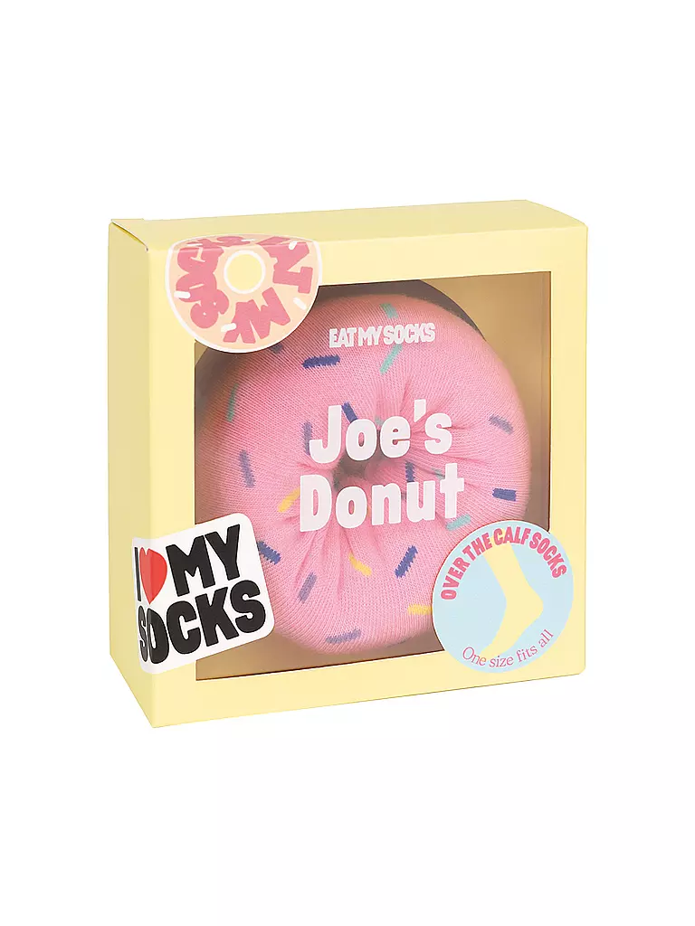 EAT MY SOCKS | Calze 36-45 JOES DONUT STRAWBERRY rosa | Rosa