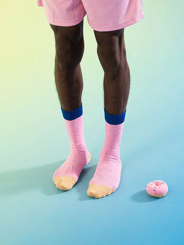 EAT MY SOCKS | Calze 36-45 JOES DONUT STRAWBERRY rosa | 