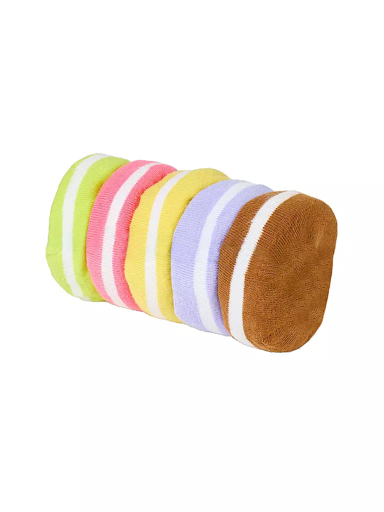 EAT MY SOCKS | Calzini 36-45 BON MACARON lilla-giallo-verdi | 