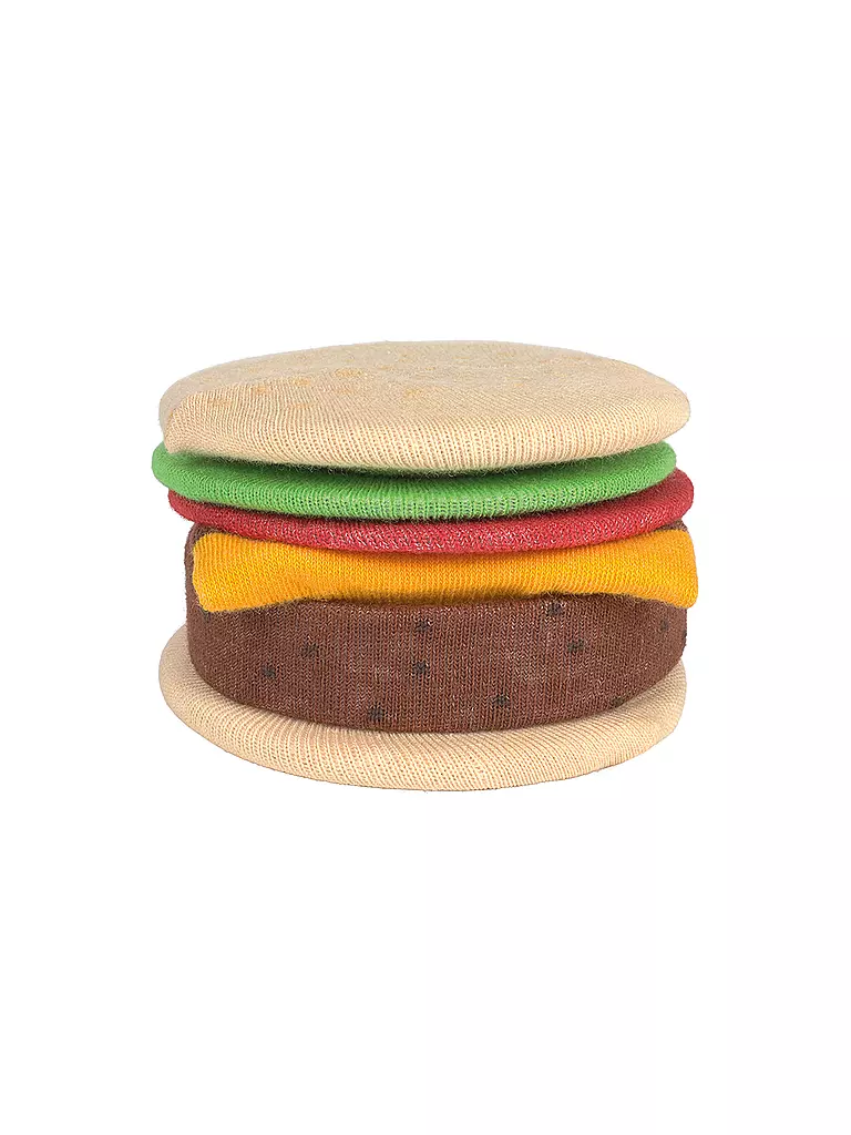 EAT MY SOCKS | Calzini 36-45 CHEESEBURGER rossogialloverde | 