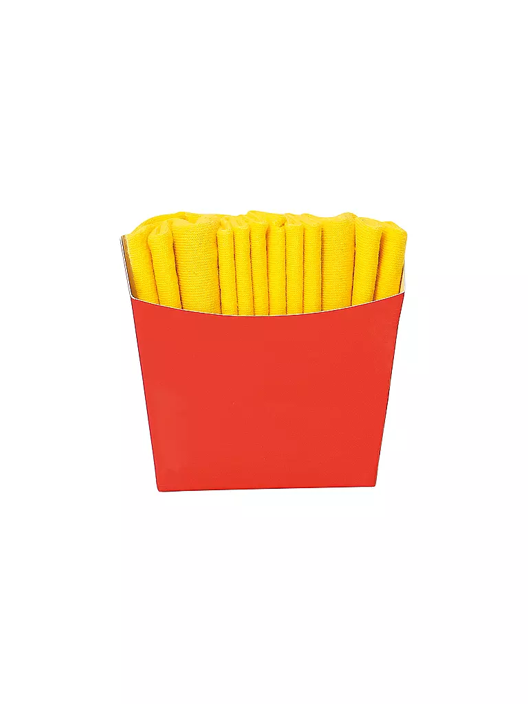 EAT MY SOCKS | Calzini 36-45 FRENCH FRIES giallonerobianco | 