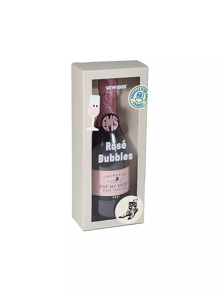 EAT MY SOCKS | Calzini 36-45 ROSE BUBBLES rosa/nero | 