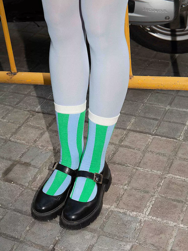 EAT MY SOCKS | Calzini 36-45 SODA LIME verde-azzurro | 