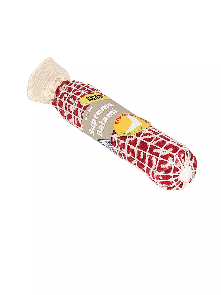 EAT MY SOCKS | Calzini 36-45 SUPREME SALAMI rosso beige | Rosso