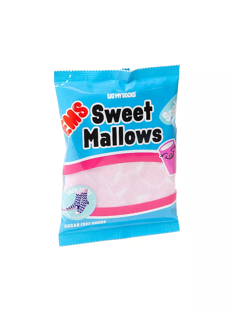 EAT MY SOCKS | Calzini 36-45 SWEET MALLOWS rosa-blu | Rosa