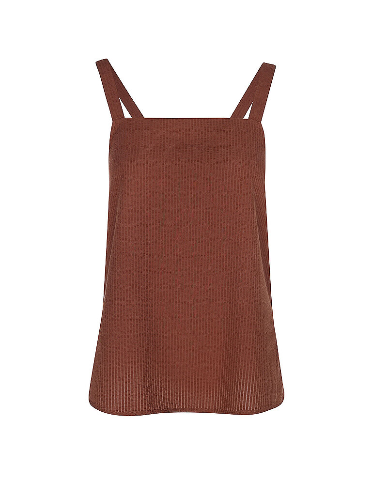 Ecoalf Top ARIA marrone chiaro XS