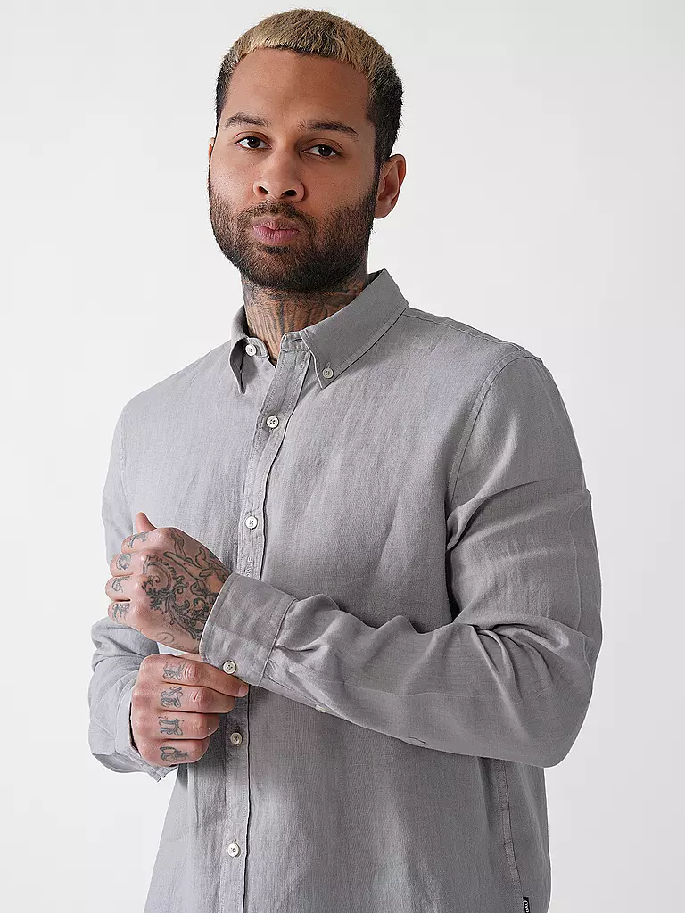 ECOALF | Camicia di lino MALIBUALF | Grigio chiaro