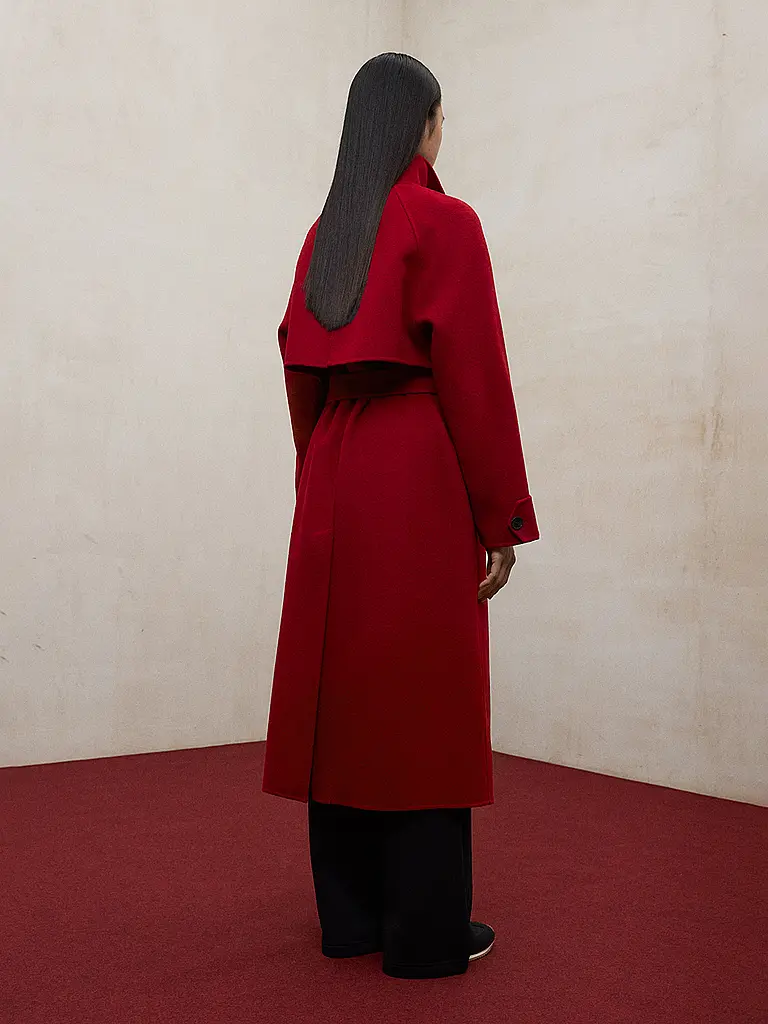 ECOALF | Cappotto di lana LORA | Rosso
