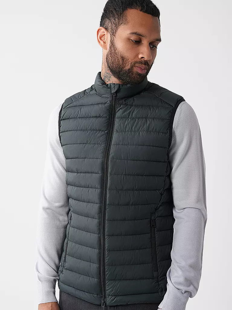 ECOALF | Gilet trapuntato CARDIFFALF | Verde scuro
