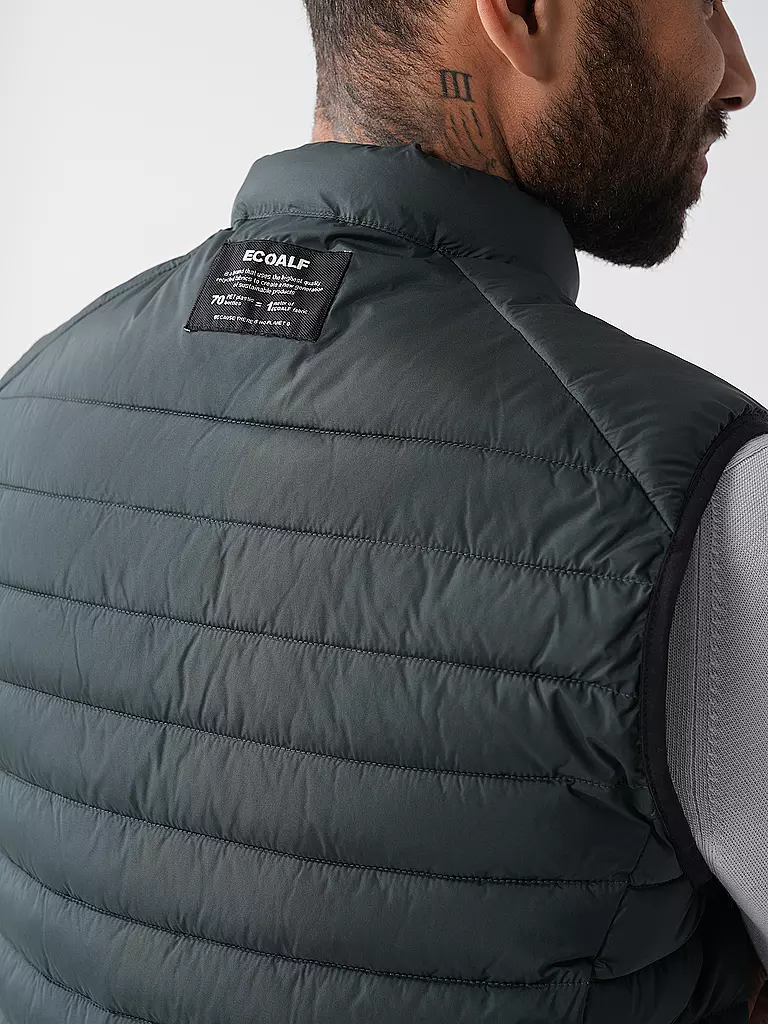 ECOALF | Gilet trapuntato CARDIFFALF | Verde scuro