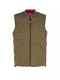 ECOALF | Gilet trapuntato | Rosso scuro