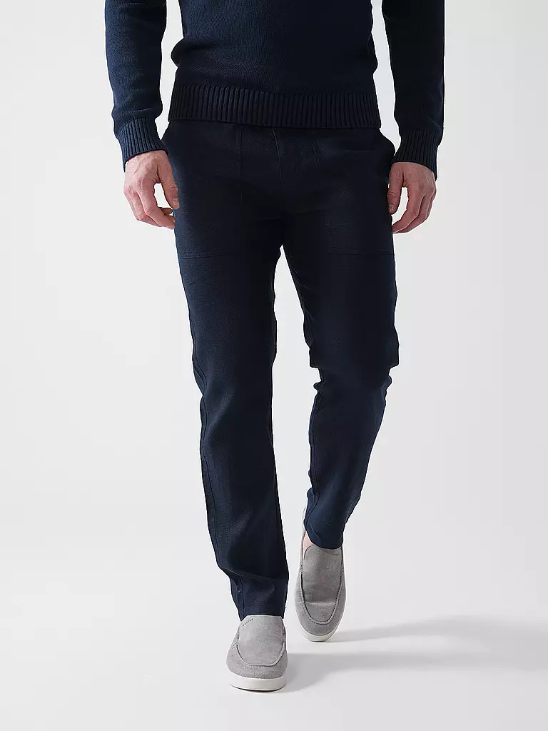 ECOALF | Leinenhose ETHICALF | Blu scuro