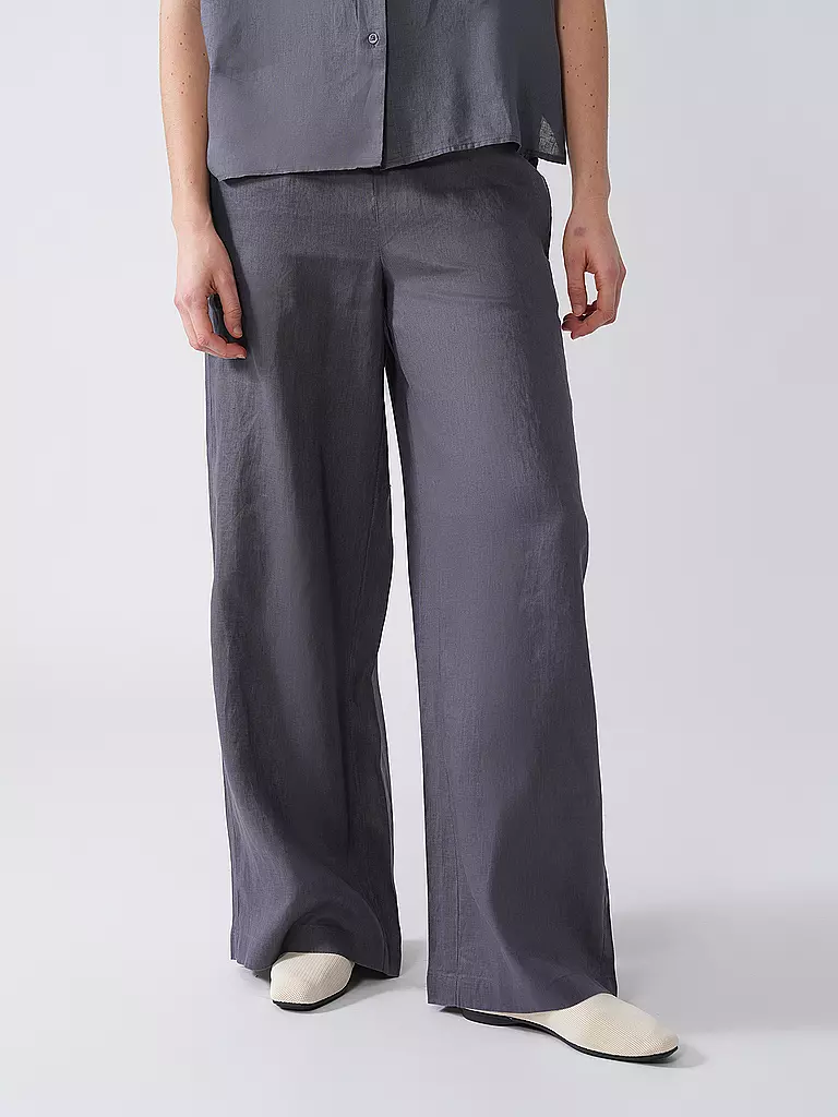 ECOALF | Pantaloni di lino MOSSIALF | Grigio