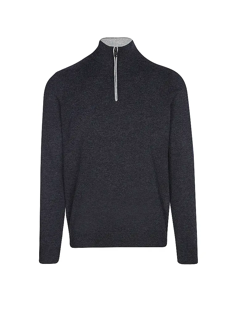 ECOALF | Pullover Troyer | Blu scuro