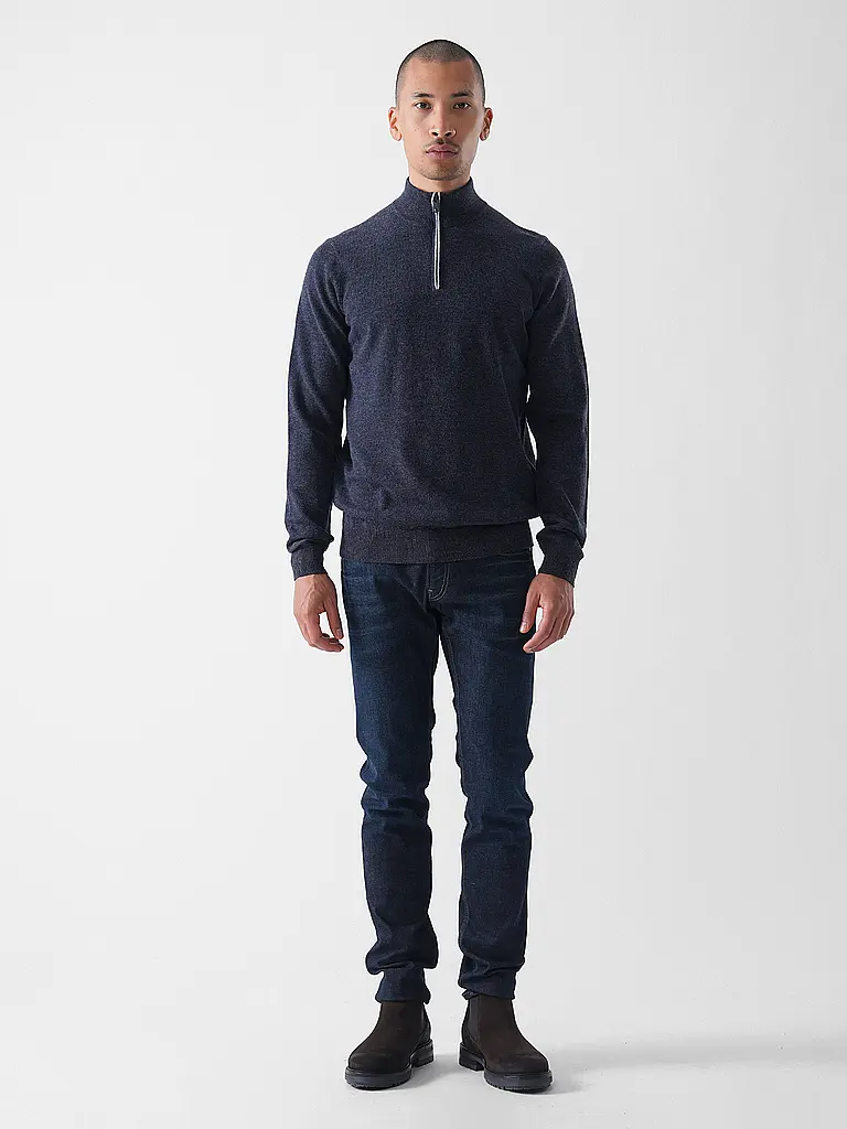 ECOALF | Pullover Troyer | Blu scuro