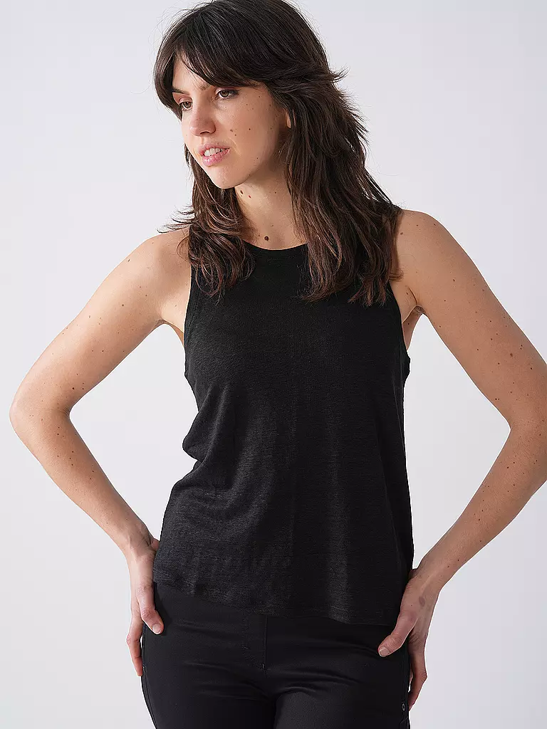 ECOALF | Top in lino HALDENALF | Nero