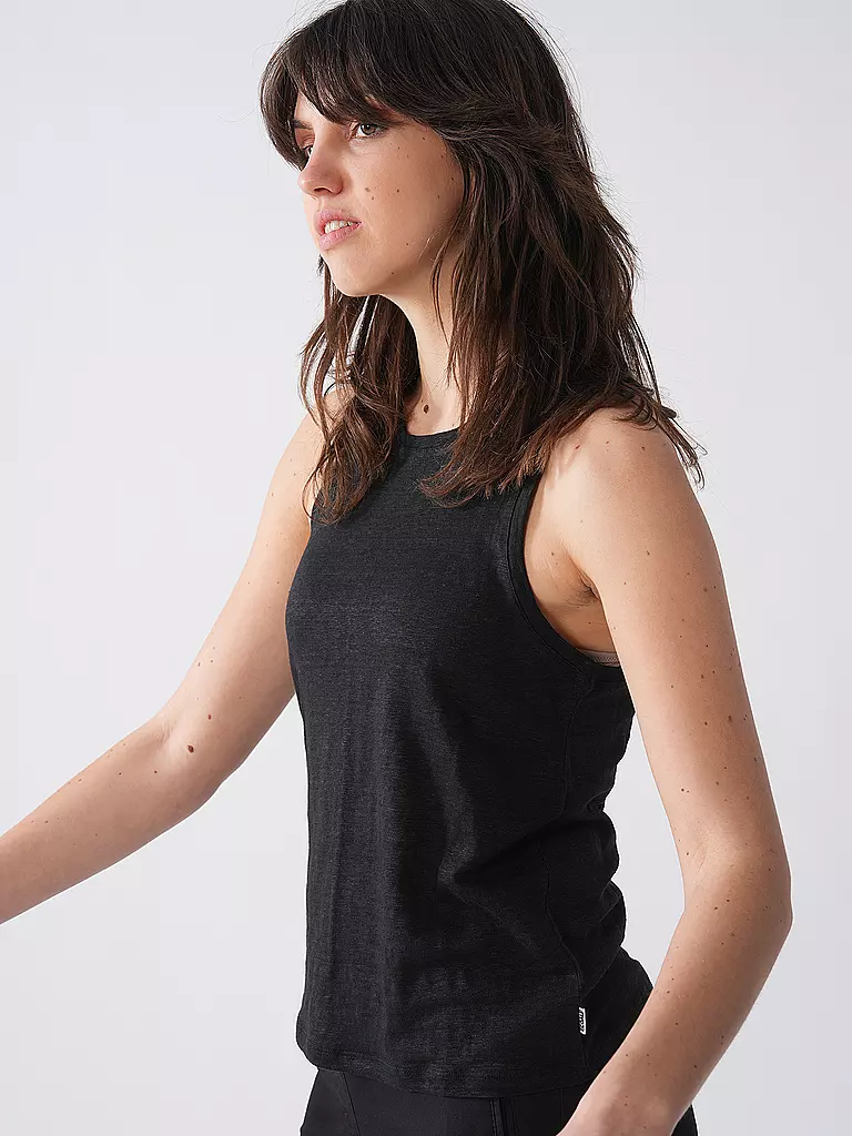 ECOALF | Top in lino HALDENALF | Nero