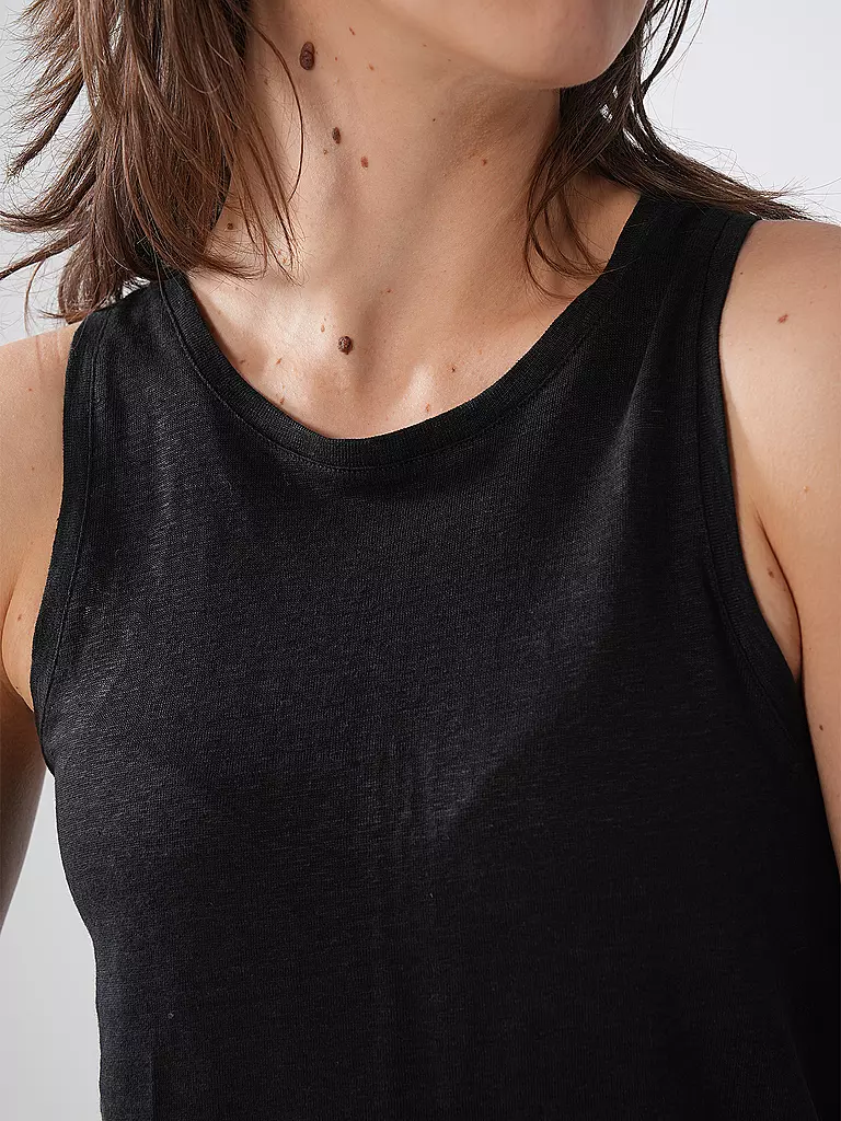 ECOALF | Top in lino HALDENALF | Nero