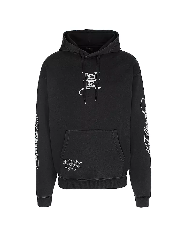 ED HARDY | Kapuzensweater - Hoodie LOVE DIES HARD  | Nero