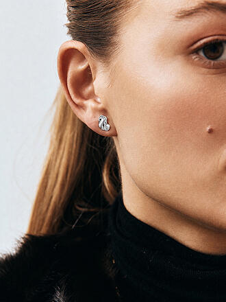 EDBLAD | Orecchini a perno MELTED Silver
