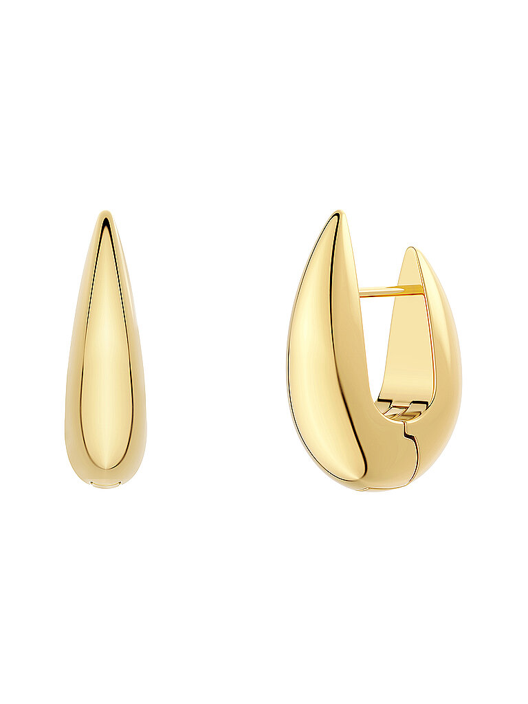 Orecchini CREST HOOPS Large Oro oro