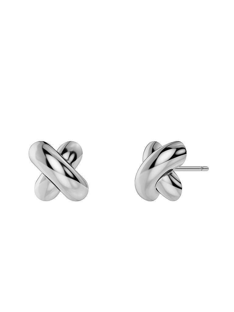 Orecchini a lobo ALEXA Small steel argento