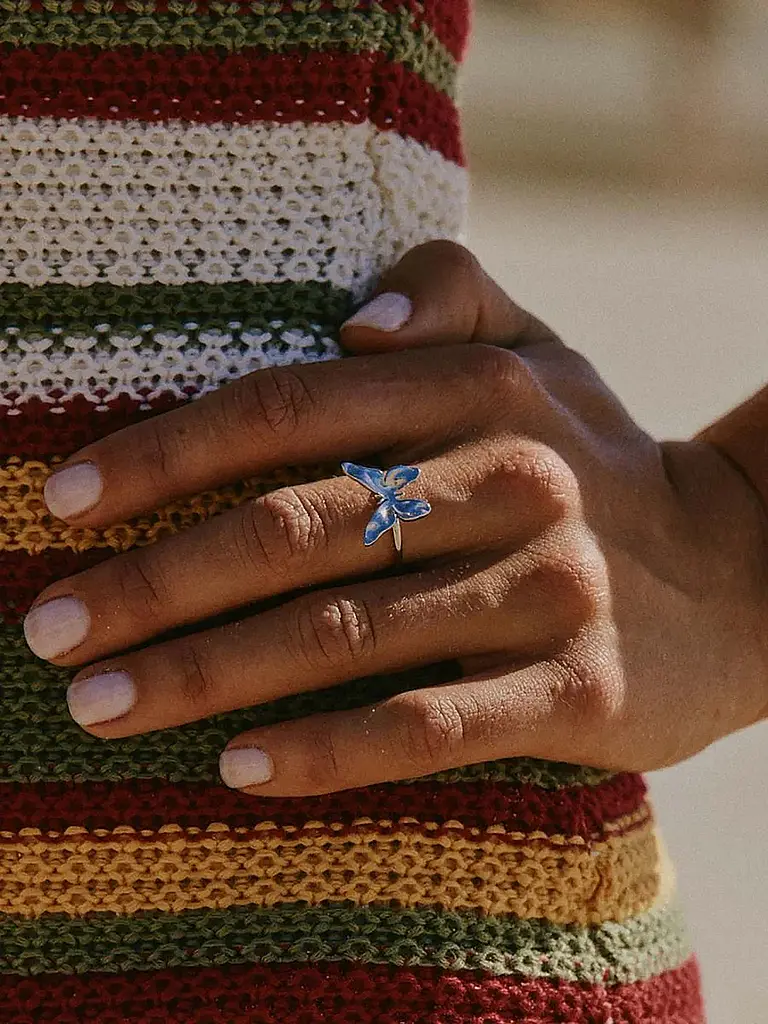 EDBLAD | Anello BUTTERFLY RING Steel | Argento