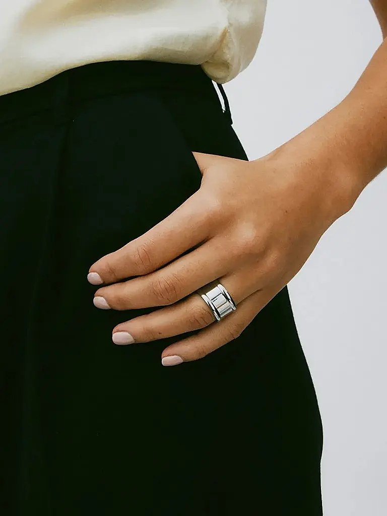 EDBLAD | Anello FRAME RING Steel | Argento