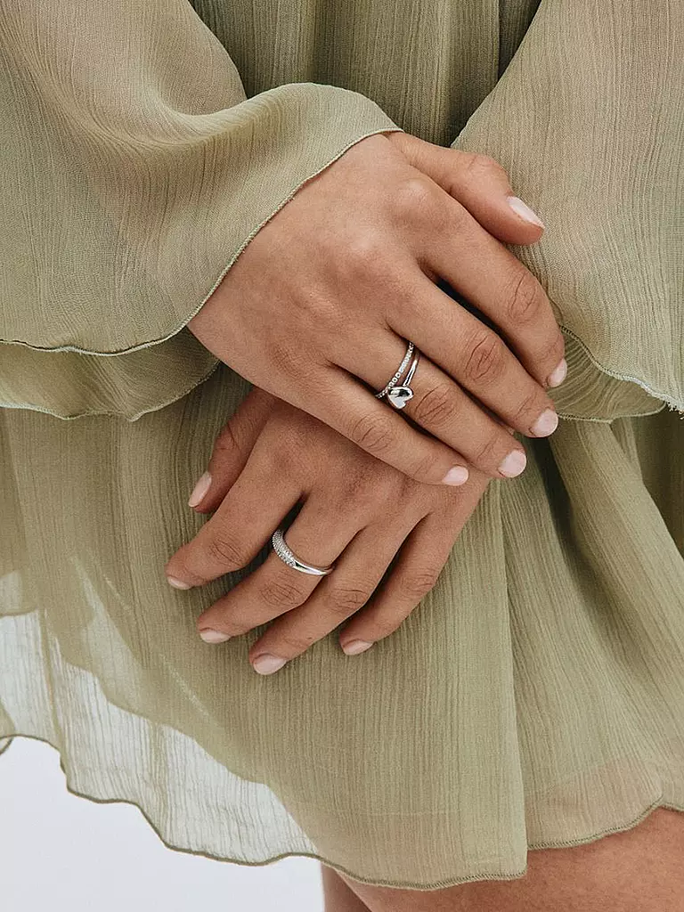 EDBLAD | Anello GLOW Mini Steel | Argento