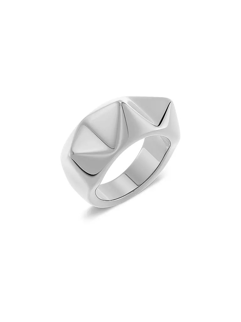 EDBLAD | Anello PEAK RIVET Steel | Argento