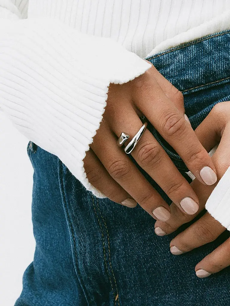 EDBLAD | Anello SWEEP RING Steel | Argento