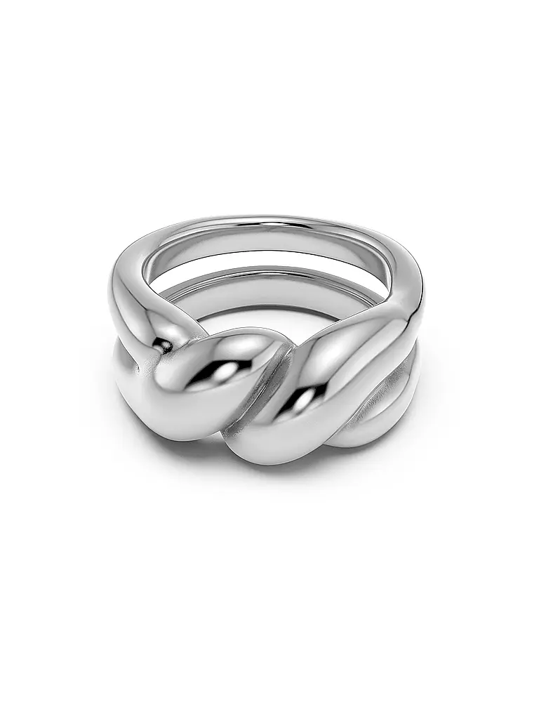 EDBLAD | Anello TWIST Steel | Argento