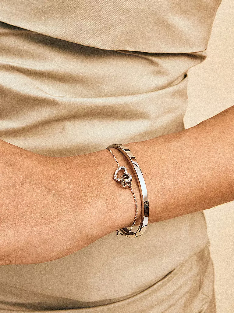 EDBLAD | Armband ETERNAL HEART BRACELET Steel | Argento