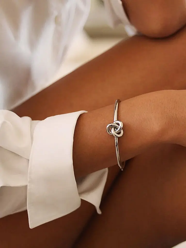 EDBLAD | Bracciale INFINITY KNOT BANGLE Steel | Argento