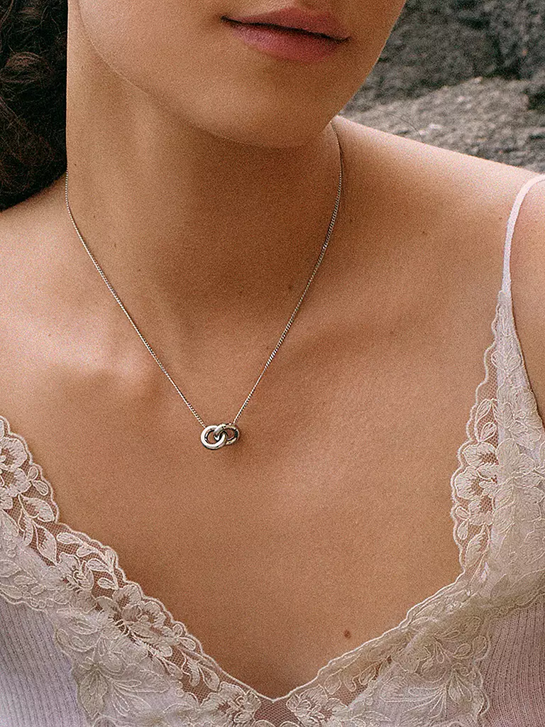 EDBLAD | Collana CHUNKY ETERNAL NECKLACE Steel | Argento