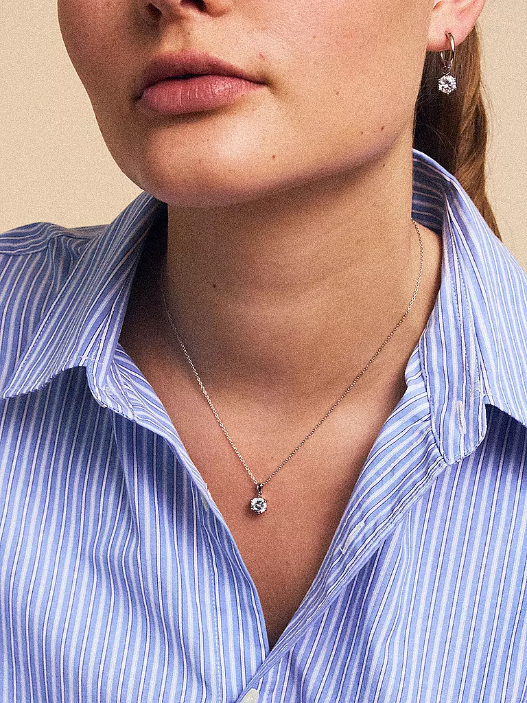 EDBLAD | Collana CROWN NECKLACE Large Steel | Argento
