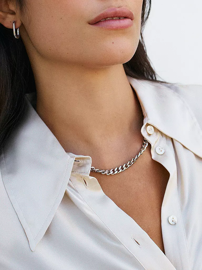 EDBLAD | Collana CURB Steel | Argento