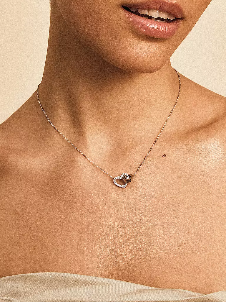EDBLAD | Collana ETERNAL HEART NECKLACE Steel | Argento