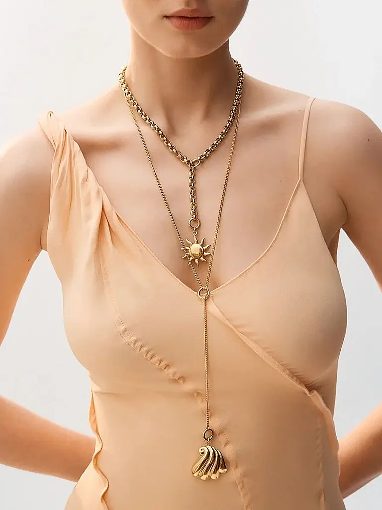 EDBLAD | Collana LOOP CHARM CHAIN Small | Oro