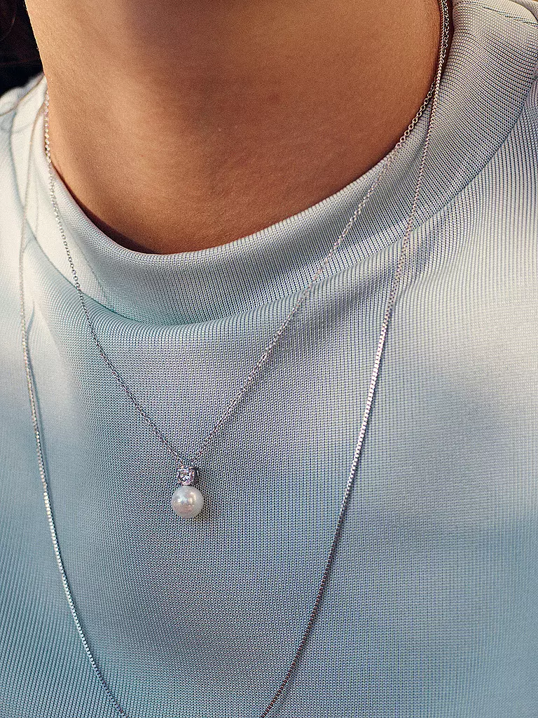 EDBLAD | Collana LUNA NECKLACE Large Steel | Argento
