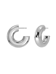 EDBLAD | Creoli CHUNKY CREOLES Large Oro | Argento